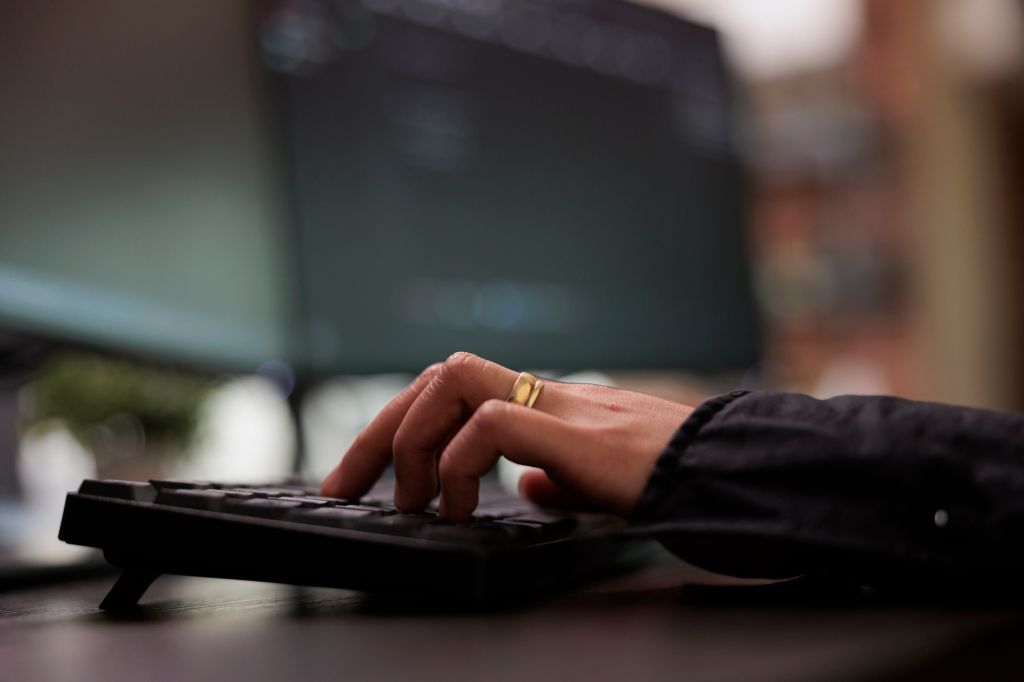 Cyber security agency network developer doing ethical hacking to retrieve encrypted stolen data